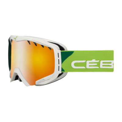 Men's Cebe Goggles - Cebe Hurricane L Goggles. Green Wood - Orange Flash Fire Men's Cebe Goggles - Cebe Hurricane L Goggles. Green Wood - Orange Flash Fire
